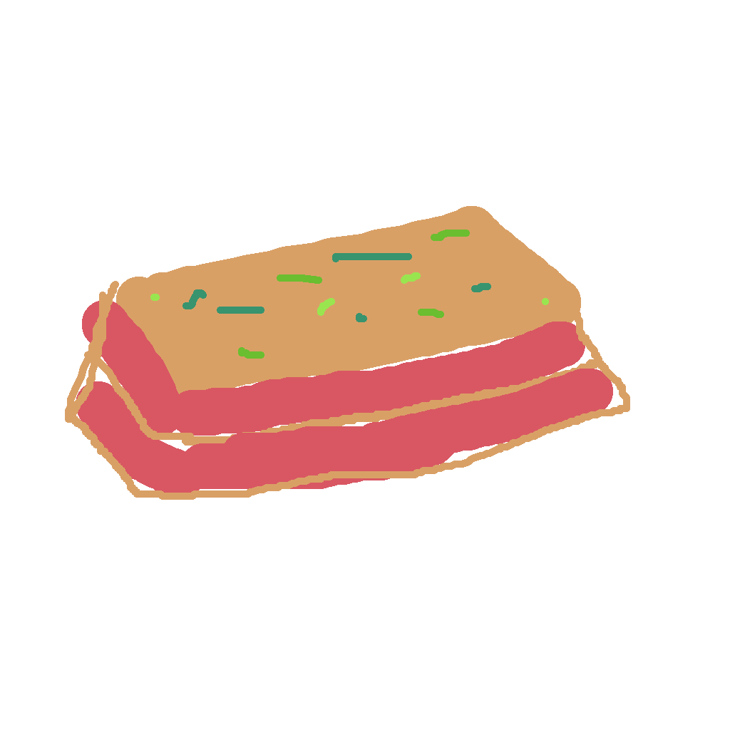 A slice of lasagna.